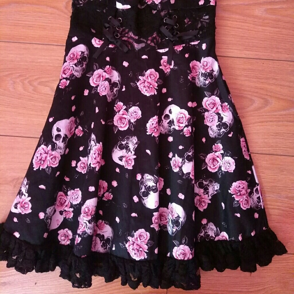 Skull rose dress